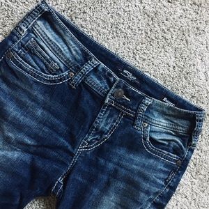 Size 27 Mid Skinny Silver Jeans for Sale!! ✨